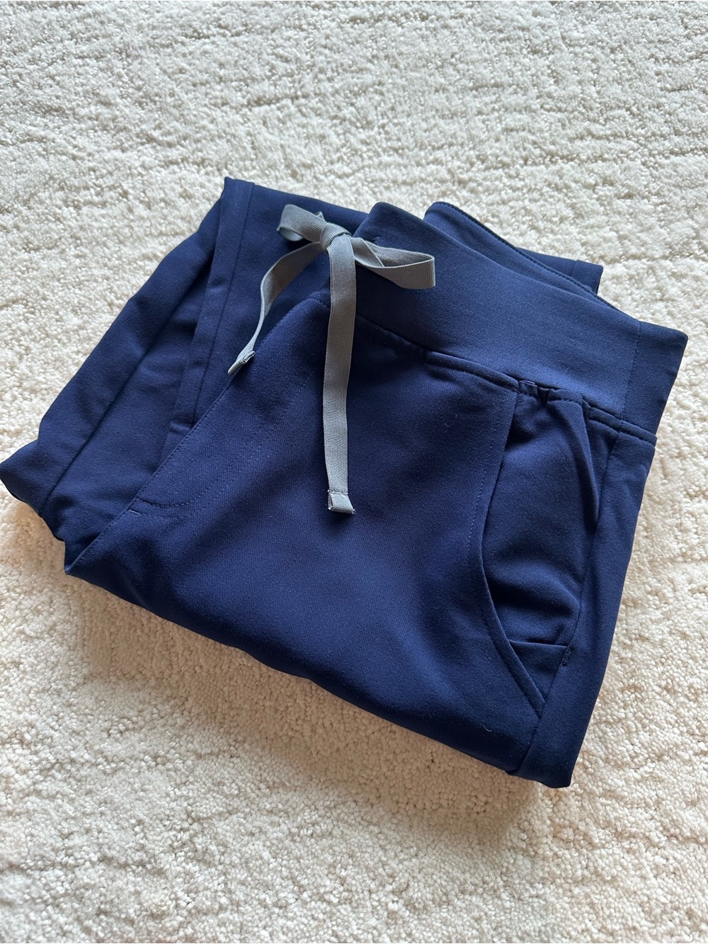 Women’s XS Figs Navy Blue Scrub High Waisted Jogger bottoms